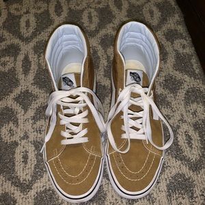 Women’s vans high tops mustard/canvas color